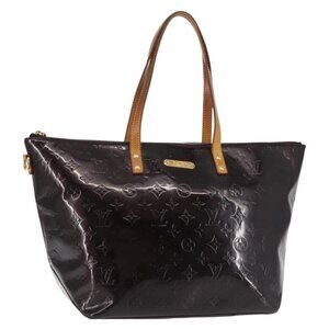 LOUIS VUITTON Monogram Vernis Bellevue GM Tote Bag Amarante M93589 Auth BA6431